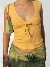 LIZAKOSHT - European and American women's spring and summer new solid color low neck sleeveless vertical texture tight vest T-shirt top