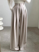 LIZAKOSHT - SuperAen Korean Style Pleated Slimming Loose Casual Pants for Women's Autumn New Solid Color Drape Full Length Pants