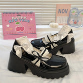 LIZAKOSHT Thick Sole Small Leather Shoes Women's Shoes Spring Autumn Students French Vintage Shoes Jk Mary Jane Single Shoes