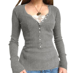 LIZAKOSHT - Aesthetic Coquette Knit Sweaters Outfit Vintage Babydoll Tops Pullovers Lady Autumn Square Neck Long Sleeve Knitwear Jumpers Y2k