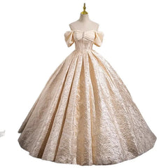 LIZAKOSHT - Champagne French Engagement Toast Dress, Bride's Evening Gown, Women's New High-end One Shoulder Coming of Age Princess Dress
