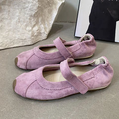 LIZAKOSHT  -  Women Flat Shoes Fashion Round Toe Ladies Casual Dress Mary Jane Shoes Soft Flat Heel Outdoor Single Shoes New Woman Shoes