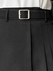 LIZAKOSHT - Women High Waist Fashion A-Line Skirt Harajuku Casual Mini Short Skirt Ladies Solid Streetwear Irregular Pleated Skirts Female