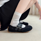 LIZAKOSHT - Autumn New Ballet Sports Mary Jane Retro Shoes for Women Design Sense Single Shoes for Women