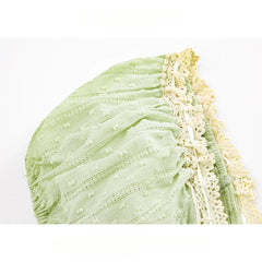 LIZAKOSHT - Sweet Girl Fresh Lace Puff Short-sleeved Shirts Women's Summer Bow Lace-up Slim Short Temperament Pullover Tops Female Clothing