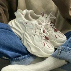 LIZAKOSHT - Strawberry Chunky Shoes Women College Style Versatile Breathable Platforms Shoes Lightweight Non Slip Womens Sneakers