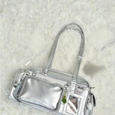 LIZAKOSHT - Sweet One Shoulder Tote Ita Bag Women's Fashionable Versatile Y2k Multi Style Large Capacity Transparent Outer Bag Crossbody Bag