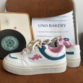 LIZAKOSHT - Shoes Womens Trainers Woman-shoes Sneakers Running Roses Fashion Casual Colorful Fabric Round Toe Mixed Colors Flower PU Ru