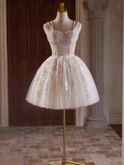 LIZAKOSHT - Real Picture Luxury Girls Homecoming Dresses 2024 Beads Applique Sexy Short Cocktail Wedding Party Dress Bride Vestido De Noiva