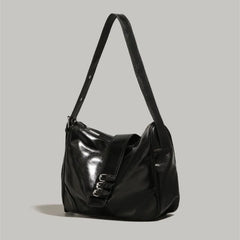 LIZAKOSHT - High Street Black Handbag Purse Women Sweet Cool Pu Leather Casual Crossbody Bags Female Versatile Messenger Bag Y2k