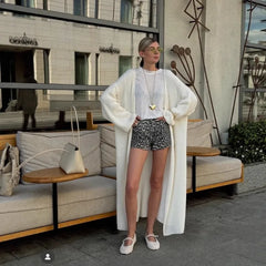 LIZAKOSHT  -  Knitted Cardigan Women Casual Simple Solid Color Loose Long Sleeve Thin Sweaters Outerwear Spring Fashion All-match Cardigans