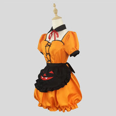 LIZAKOSHT - Dress Halloween Pumpkin Maid Costume Gothic Comic Exhibition Demon COSPLAY Costume Lolita Cute Two-Dimensional Girl