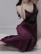 LIZAKOSHT - Sexy Pajamas Women's Sleepwear New Nightdress with Chest Pads Suspender Nightgowns High Quality Can Be Worn Outside Long Dress