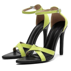 LIZAKOSHT  -  New Summer Sexy Sandals Women Street Style Open Toe Party Dress Shoe Elegant Fashion Design Thin High Heels Sandalias Mujer