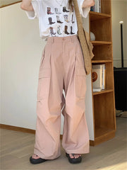 LIZAKOSHT - All Match Trousers Women Daily Minimalist Loose New Solid Work Wear Slim New Casual Dance Summer Sports Pants
