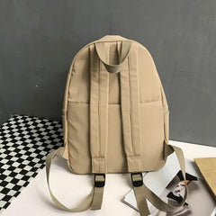 LIZAKOSHT - New Arrival Women's Fashion Women Large Capacity University Backpack Cute Girls' Travel Backpack Cool Trendy Solid Color Package