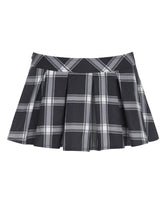 LIZAKOSHT - Plaid Folds Mini Skirts Sexy Preppy Style Low Waisted Outfits Y2K Aesthetic Korean Fashion Vintage Casual Bottoms