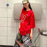 LIZAKOSHT - Fashionable brand mesh breathable women T-shirt loose casual outdoor sports men and women short sleeved Instagram fashion