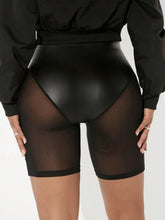 LIZAKOSHT  -  Sexy Mesh Patchwork Shorts Women 2025 Summer High Waist See-through Fitness Sports Yoga Short Leggings Skinny Night Club Shorts