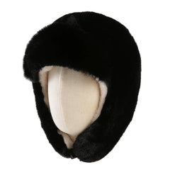 LIZAKOSHT - Women Men Winter Faux Fur Trapper Hat Warm Plush Earflap Hat Windproof Buckle Russian Ushanka Ski Snow Cap for Cold Weather