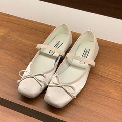 LIZAKOSHT - Spring New Candy Color Women Flat Shoes Fashion Round Toe Ladies Elegant Mary Jane Shoes Soft Ballerina Shoes New Woman