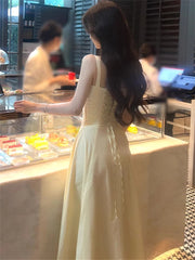 LIZAKOSHT Dress Women Summer New Fashion Elegant Casual Female Slim Vestidos Evening Party Korean Halter Dresses Vintage Clothes