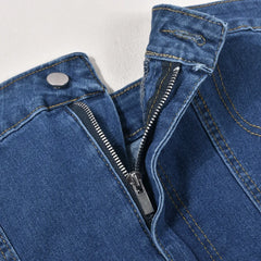 LIZAKOSHT - Sexy Denim Summer Dresses Women Y2k Clothing Jeans Tube Bodycon Short Western Cowgirl Streetwear Mini New Arrival Dress