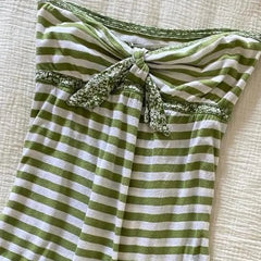 LIZAKOSHT - Y2k Clothes T Shirt for Women Japanese Style Vintage Sexy Ropa De Mujer Spring Summer Stripes Bows Short T-shirts