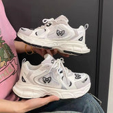 LIZAKOSHT - Women's Luxary Sneakers White Mesh Breathable Shoes for Women Sports Running Casual Platform Shoes Ladies Fitness Vulcanize Shoe