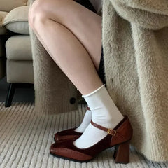 LIZAKOSHT - Japanese Style Lolita Mary Jane Shoes for Women Gothic Woman Pumps Formal Summer Comfortable and Elegant a Genuine Mark