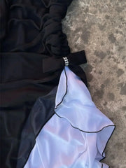 LIZAKOSHT - Vintage Sling Womens Dresses Slim Goth Sexy Punk Party Dress Sleeveless Aesthetic Harajuku Summer Y2k 2000s Cute Basics Fashion