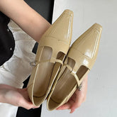 LIZAKOSHT  -  Fashion Luxury Dress Flats Heel Mary Jane Shoes Women Loafers Female Pointed Toe Ballerina New Spring Footwear Office Mujer