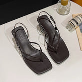 LIZAKOSHT - clip toe narrow band women sandals high heels summer shoes sexy ladies thong sandalias party shoes sandalias de mujer