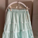 LIZAKOSHT - Korean Style Sweet Slim Fitting Skirt Cuteore Loose Polka Dot Women's Skirt Casual Fairy New Mid-length Puff Skirt Summer