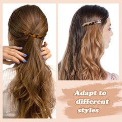 LIZAKOSHT - 1PC Acetate French Spring Clip, Simple Top Clip, Steel Clip, Elegant Hair Accessory, Metal Hair Clip Casual EVA