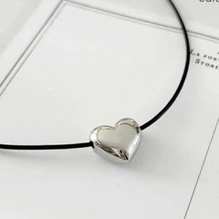 LIZAKOSHT - European and American Novel Simple Loves Pendant All-matched Clavicle Chain Adjustable Color Rope Cold Wind Necklace Dropship