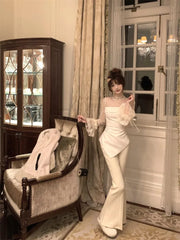 LIZAKOSHT  -  See Through Black Mesh Long Sleeve T-shirts Y2k Irregular Slim Fit Top for Women Spring Autumn New Bottoming Tee Shirt