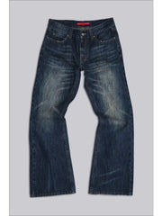 LIZAKOSHT - Vintage Y2k Blue Jeans Man Women Boyfriend Style American Retro Distressed Straight Denim Pants Straps Design Jeans