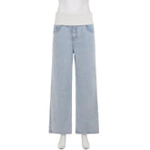 LIZAKOSHT - Streetwear Low Waisted Casual Straight-Leg Jeans Y2K Baggy Denim Pants Woman Long Trousers Summer Clothing Harajuku