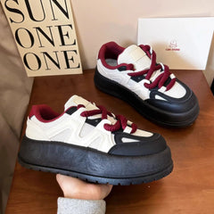 LIZAKOSHT - Fashion Casual Mesh Breathable Platform Shoes for Women Spring Autumn Krean New Designer Sneakers Female