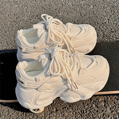 LIZAKOSHT - Womens Trainers Sneakers Platform Woman-shoes Summer Shoes Running Thick Sole Roses Mesh Casual Leisure Womens Sneakers Ten