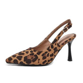 LIZAKOSHT - Sexy Stiletto Heels Red Pointed Toe Office Women Shoes Leopard Print Women's Sandals