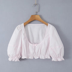 LIZAKOSHT  -  Summer French Elegant Short Sleeve Slim Waist 2 Pieces Long High Waist Skirt Suit Korean Fashion Casual 2 Piece Set