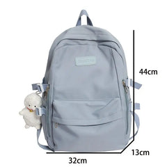 LIZAKOSHT - Teenage Girls Schoolbag Casual Waterproof Nylon Women's Bag