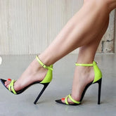LIZAKOSHT  -  New Summer Sexy Sandals Women Street Style Open Toe Party Dress Shoe Elegant Fashion Design Thin High Heels Sandalias Mujer