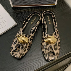 LIZAKOSHT - Summer Women Flats Slippers Classic Casual Mules Shoes Designer Fashion Sandals 2025 Brand Slides Walking Home Mujer Zapatillas