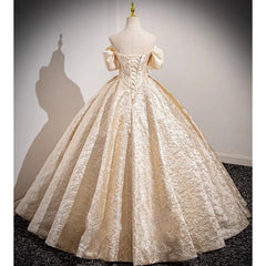 LIZAKOSHT - Champagne French Engagement Toast Dress, Bride's Evening Gown, Women's New High-end One Shoulder Coming of Age Princess Dress