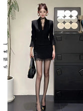 LIZAKOSHT  -  Office Siren Style Suit Women's Spring Tailored coat High Waist Hip Wrap Skirt Two-piece Set Fashion Female Clothes