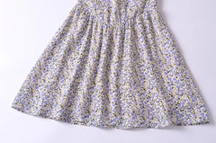 LIZAKOSHT - European and American Style Women's New Floral Print Heart-shaped Collar Waist Slim Strap Dress