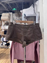 LIZAKOSHT - Brown Plaid Vintage Shorts Woman New Low Waist Cotton Straight Short Pants Female Autumn Y2k Streetwear Casual All-match Short